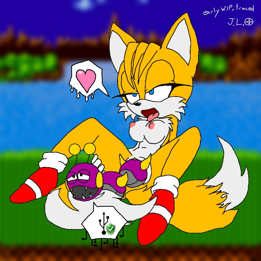 1:1 anthro anthrofied breasts canid canine caterkiller clothing crossgender dipstick_tail duo e621 female footwear fox genitals mammal markings miles_prower mtf_crossgender nipples penetration sega sex shoes sonic_the_hedgehog_(series) tail tail_markings unfinished unknown_artist vaginal vaginal_penetration vulva