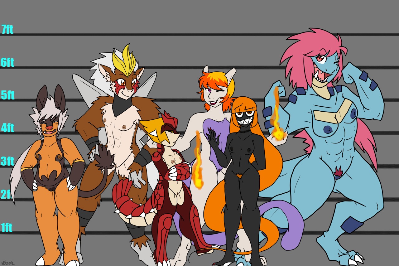 anthro black_nipples blue_nipples blush breasts brown_nipples e621 entei fangs felid female feraligatr fire gastly generation_1_pokemon generation_2_pokemon generation_3_pokemon generation_5_pokemon genitals groudon group legendary_pokemon mammal mewtwo nat-cha nintendo nipples orange_eyes pignite pokemon pokemon_(species) pokemorph pubes red_eyes sharp_teeth small_breasts teeth vulva