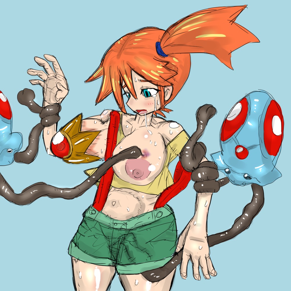 female human kasumi_(pokemon) nintendo pokemon pokephilia rule34 staryu tentacle tentacool