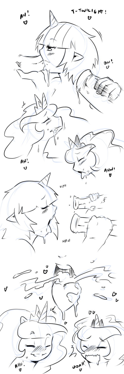1:3 2012 animal_genitalia animal_penis anthro anthrofied black_and_white blush bodily_fluids cold-blooded-twilight comic crossgender cum e621 english_text equid equine equine_genitalia equine_penis erection fellatio female friendship_is_magic fur genital_fluids genitals group gynomorph hair hasbro heart_symbol hi_res horn intersex mammal monochrome my_little_pony mythological_creature mythological_equine mythology open_mouth oral oral_penetration penetration penile penis princess princess_celestia_(mlp) princess_luna_(mlp) royalty sex simple_background text tongue tongue_out twilight_sparkle_(mlp) unicorn white_background