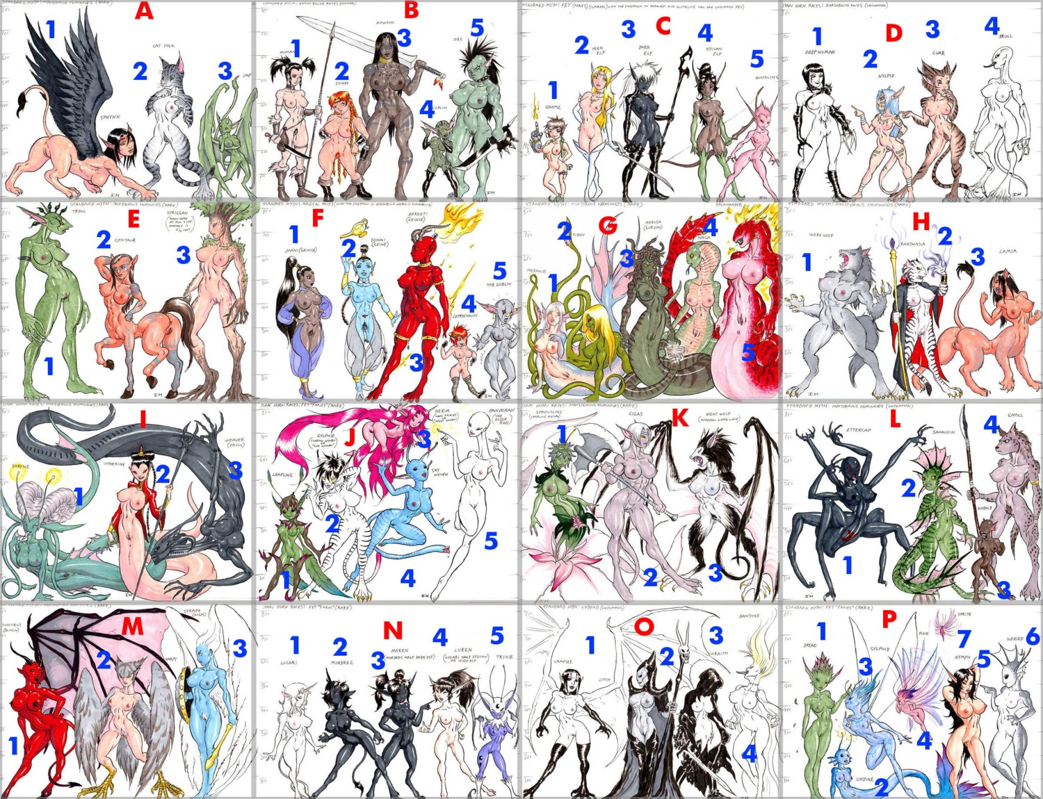 1_horn 4_eyes 5_fingers 5_toes abs absolutely_everyone amazon angel antennae_(anatomy) anthro anus apode aquatic arachnid arachnid_taur armband armlet armor armwear arthropod arthropod_taur asian_clothing avian banshee bat bear big_breasts bioluminescence black_armlet black_body black_boots black_cape black_clothing black_eyes black_feathers black_footwear black_fur black_hair black_horn black_markings black_nipples black_skin black_tongue blizzard_entertainment blonde_hair blue_body blue_hair blue_markings blue_skin bone bone_necklace boots bottomwear braided_hair breasts brown_hair canid canine canis cape catfolk centaur chart chinese_clothing chinese_dress claws clothed clothing clover_(plant) clover_leaf cuar dark_body dark_elf dark_skin deep_human demon djinni_(species) domestic_cat draconcopode dress drull dryad dungeons_and_dragons dwarf e621 ear_piercing east_asian_clothing efreeti elbow_gloves elemental_creature elf empty_eyes english_text equid equid_taur ettercap european_mythology eyebrow_piercing facial_piercing fairy fangs fantasy feather_hair feathered_wings feathers feet felid felid_taur feline felis female fin fin_hair fingers fire flaming_hair flora_fauna footwear four_leaf_clover frown fur fur_boots fur_clothing fur_footwear gauntlets genie genitals gesture gigas gills gloves glowing glowing_antennae gnoll gnome goblin gold_(metal) gold_armlet gold_jewelry gorgon greek_mythology green_armwear green_body green_clothing green_eyes green_hair green_skin green_topwear green_vest grey_body grey_feathers grey_fur grey_nipples grey_skin grey_tongue grey_wings group gylphid hair hand_gesture handwear harem_clothing harem_outfit harem_pants harpy hasbro headgear headwear height_chart hi_res high_elf hobgoblin hood hooves horn human humanoid humanoid_pointy_ears humanoid_taur hybrid hyena imp insect_wings janni jewelry kobold lamia large_group leaf leaf_hair leafling_(dnd) leg_warmers legless legwear leprechaun lich light_body light_skin lineup living_hair long_tail lulari luren lvl9drow magic_user mammal mammal_taur markings medium_breasts medusa melee_weapon membrane_(anatomy) membranous_wings merfolk microsoft model_sheet monster monster_girl_(genre) monstrous_humanoid mordreg moren mostly_nude multi_eye multicolored_body multicolored_hair multicolored_skin mythological_avian mythological_canine mythological_creature mythological_salamander mythological_scalie mythological_sphinx mythology naga navel navel_piercing neck_ring necklace nereid nerim night_wolf nipple_piercing nipples non-mammal_breasts non-mammal_nipples nude nylpid nymph one_eye_closed open_clothing open_dress open_mouth open_topwear open_vest orange_hair orc pants partially_clothed pattern_clothing pattern_footwear pattern_legwear pattern_socks piercing pigtails pink_body pink_hair pink_nipples pink_skin pixie plant plant_hair pointing pointy_ears polearm ponytail pseudo_hair pubes purple_hair quickling rakshasa_(dungeons_and_dragons) red_body red_clothing red_dress red_eyes red_hair red_skin reptile sahaugin scalie seraph_(angel) serpentine sharp_teeth shield shoes short_hair shryne side_view siren skull small_breasts smile snake snake_hair socks spade_tail spear spiked_armband spikes split_form spotted_hyena spriggan sprite sproutling staff striped_body striped_clothing striped_footwear striped_fur striped_legwear striped_skin striped_socks stripes surprised sword sylphid sylvan_elf tail tail_feathers tail_tuft talons tattoo taur teeth tentacles text the_elder_scrolls thigh_boots thigh_highs toes tongue tongue_out tools topwear trixie_(species) troll_(mythology) tuft undead undine vampire vest vulva vytherine warcraft weapon weaver_(species) werebat werecanid werecanine werecreature werewolf white_body white_boots white_clothing white_eyes white_feathers white_footwear white_fur white_gloves white_hair white_handwear white_headwear white_horn white_skin white_wings wings wink wizards_of_the_coast wolf wraith wrench yellow_claws yellow_eyes yellow_sclera
