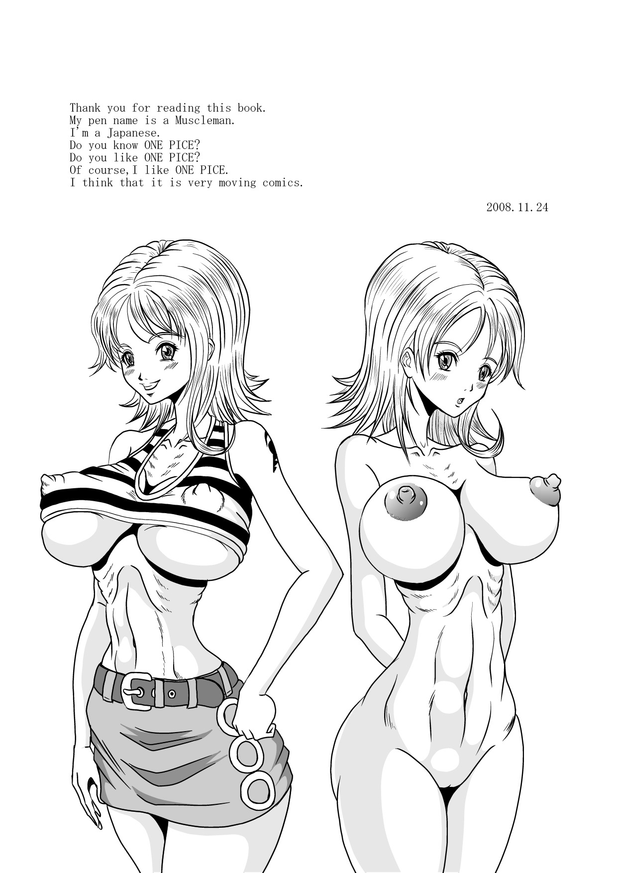 blush breasts clothing female female_only nami_(one_piece) nude one_piece pre-timeskip pussy pyramid_house rule34 straight_hair
