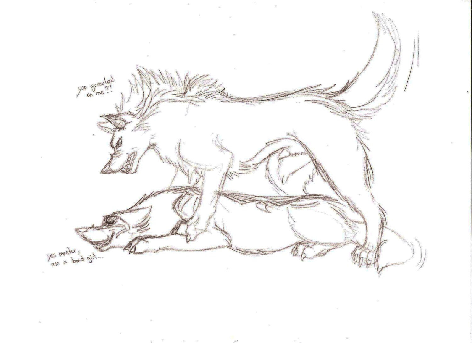 animal_genitalia canid canine canis duo e621 female feral genitals hi_res iowa male male/female mammal monochrome nude penis penis_tip shadow sheath simple_background tail white_background wolf