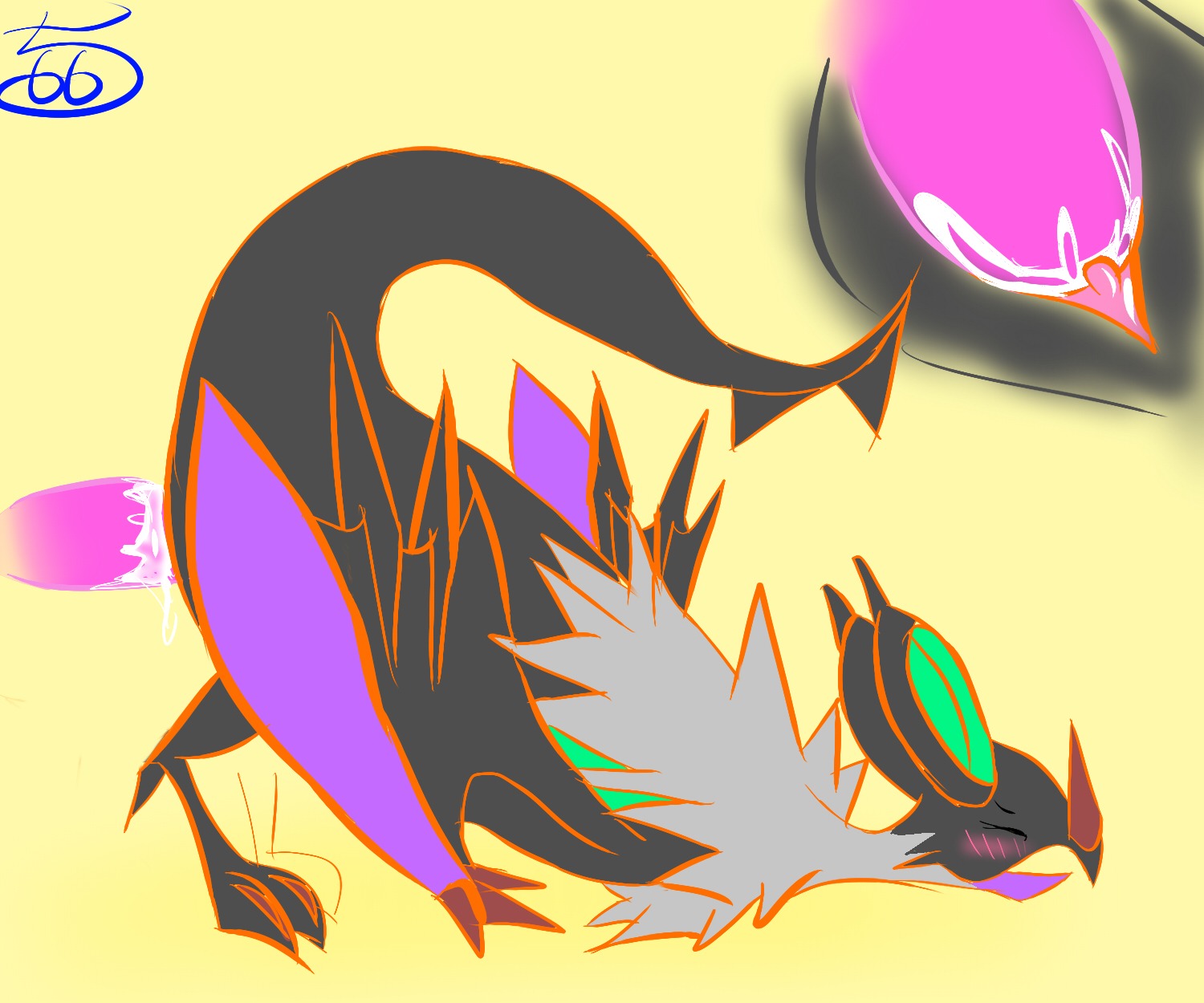 6:5 bodily_fluids conditional_dnp cum duo e621 erection female generation_6_pokemon genital_fluids genitals hi_res klaide male male/female nintendo noivern nude penis pokemon pokemon_(species) sex vulva
