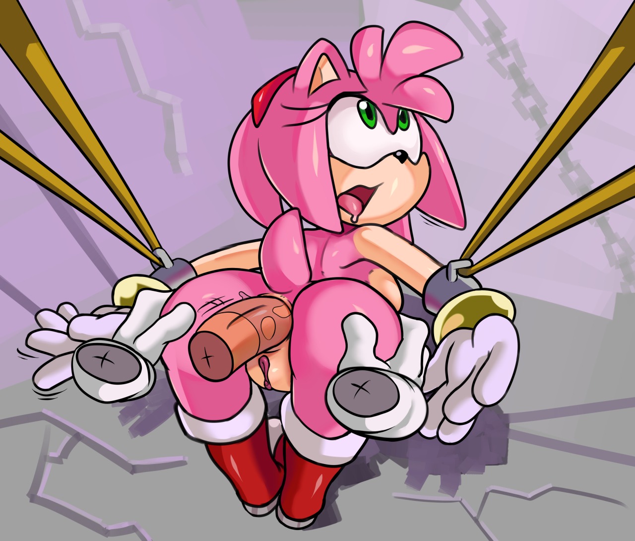 2013 amy_rose anal anal_penetration anthro anus bound butt captured clothing cm_august disembodied_hand disembodied_penis duo e621 erection eulipotyphlan faceless_character faceless_male female female_penetrated footwear genitals green_eyes hair hedgehog male male/female male_penetrating male_penetrating_female mammal nude penetration penis pink_body pink_hair sega sex shoes sonic_the_hedgehog_(series) vulva