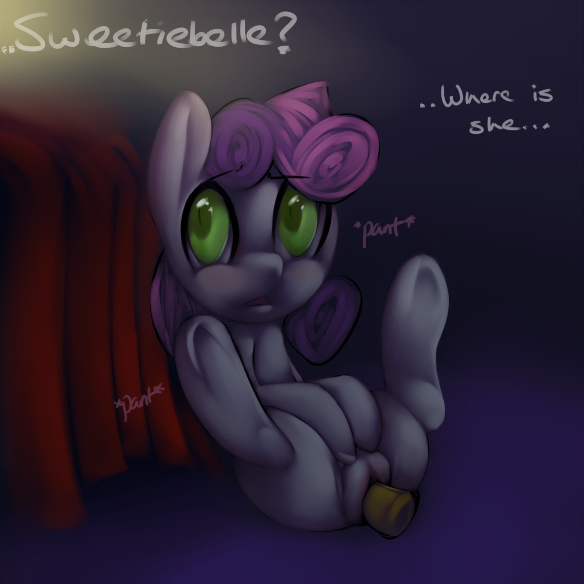 1:1 2012 dildo e621 english_text equid equine female feral florecentmoo friendship_is_magic genitals green_eyes hair hasbro hi_res horse mammal masturbation multicolored_hair my_little_pony penetration pony sex_toy solo spread_legs spreading sweetie_belle_(mlp) text toying_self two_tone_hair vaginal vaginal_masturbation vulva young young_feral