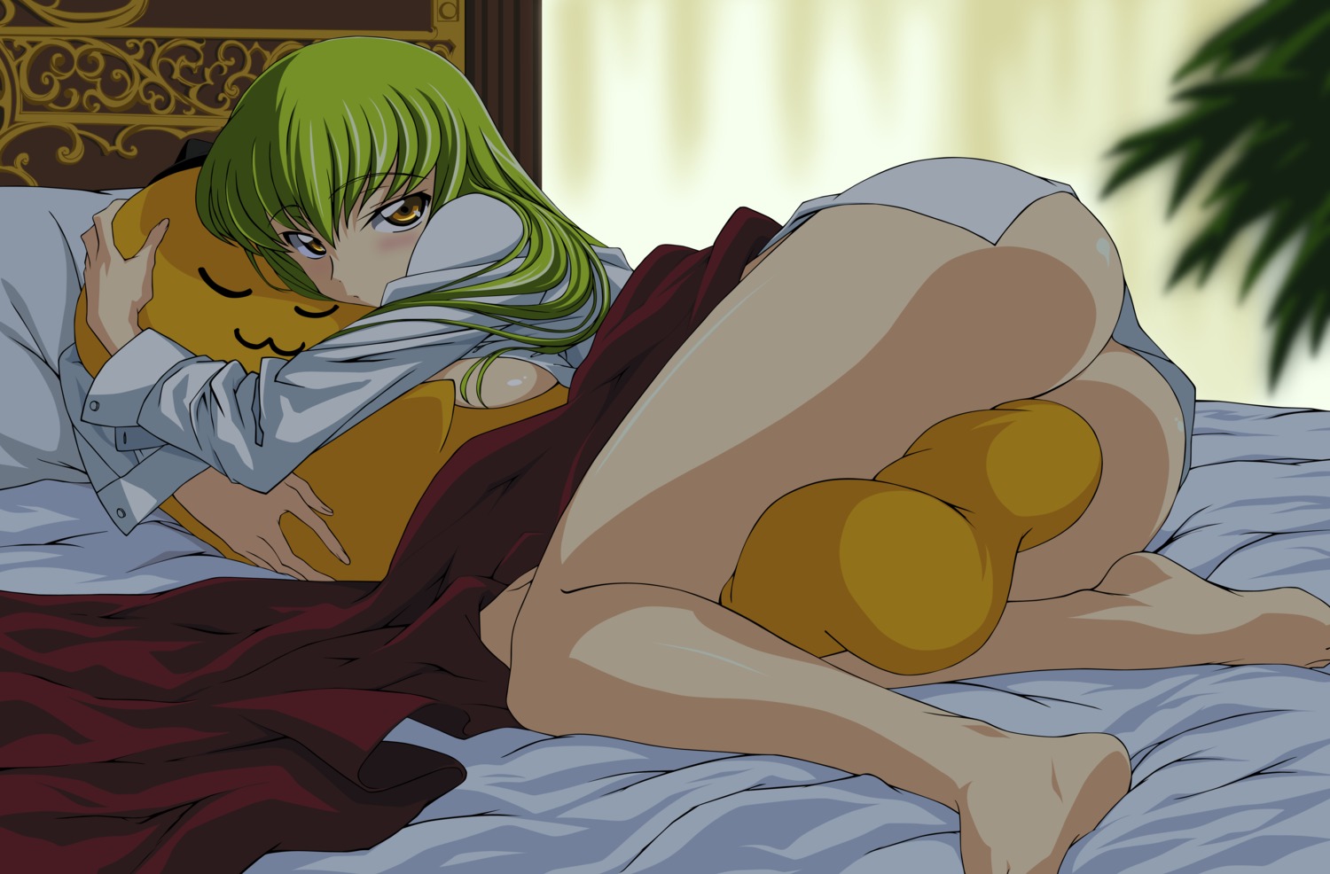 1girls c.c. cheese-kun code_geass female high_resolution pizza_hut rule34 vector_trace