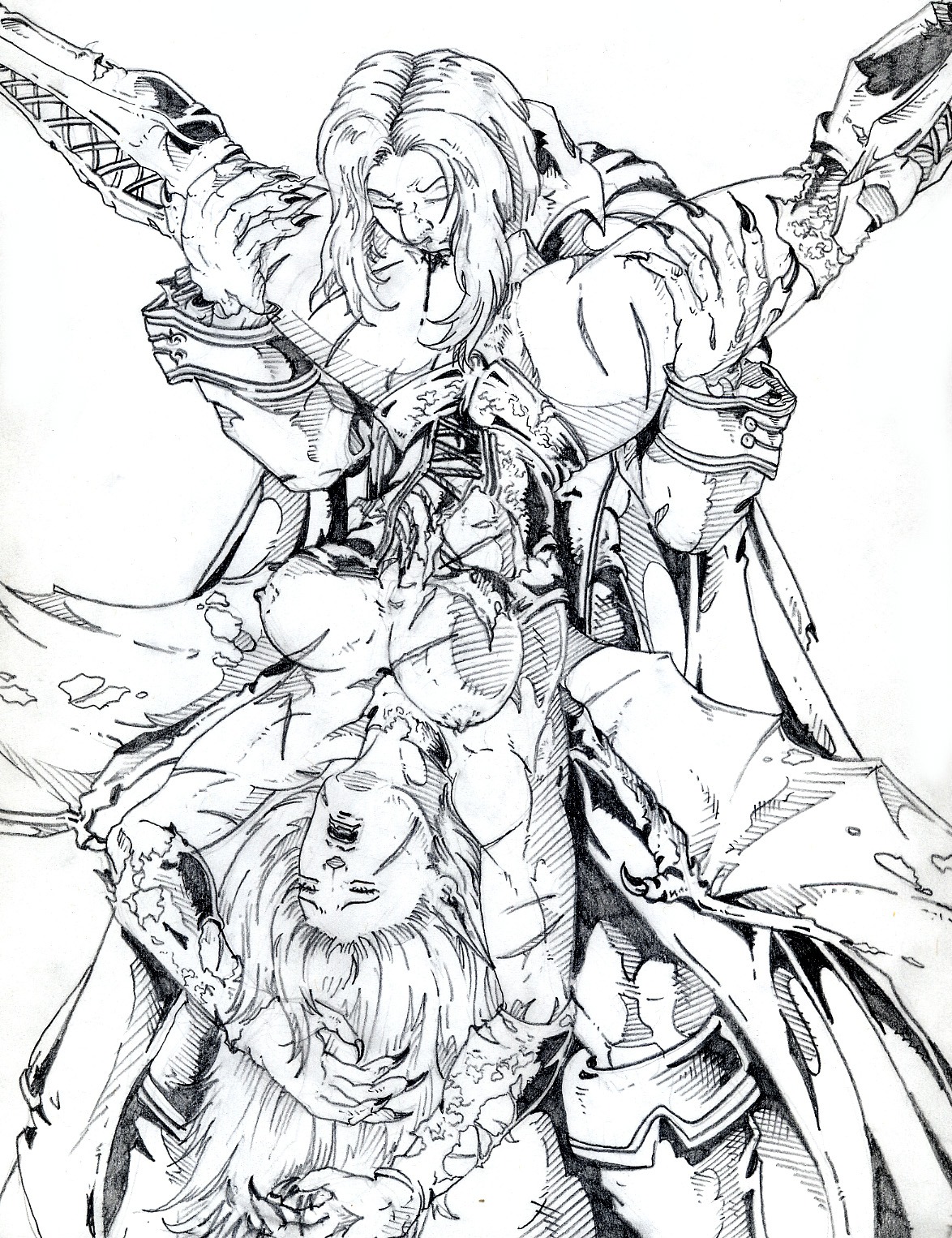 1boy 1girls alucard_(castlevania) blood castlevania castlevania:_symphony_of_the_night demon drawn female humida male rule34 succubus succubus_(castlevania) tagme