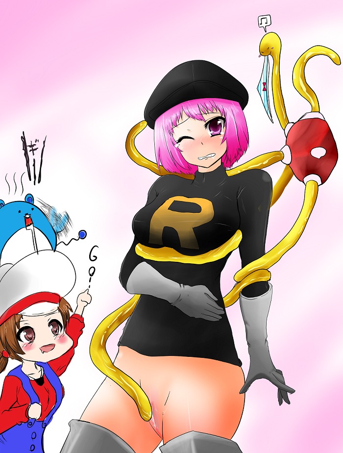 female female_team_rocket_grunt female_team_rocket_grunt_(pokemon_hgss) human lyra_(pokemon) marill nintendo pink_hair pokemon pokemon_hgss pokephilia rule34 short_hair short_pink_hair shuckle striped_panties team_rocket team_rocket_grunt team_rocket_grunt_(female) team_rocket_grunt_(pokemon_hgss)