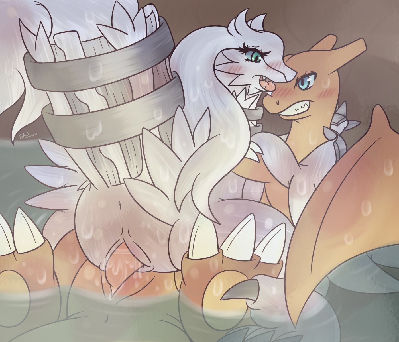 animal_genitalia anus blush charizard clenched_teeth dragon duo e621 erection female female_penetrated feral generation_1_pokemon generation_5_pokemon genital_slit genitals hi_res legendary_pokemon male male/female male_penetrating male_penetrating_female membrane_(anatomy) membranous_wings mythological_creature mythological_scalie mythology nintendo nude open_mouth orange_body orange_skin patohoro penetration penile penile_penetration penis penis_in_vagina pokemon pokemon_(species) reshiram scalie sex teeth vaginal vaginal_penetration vulva wings