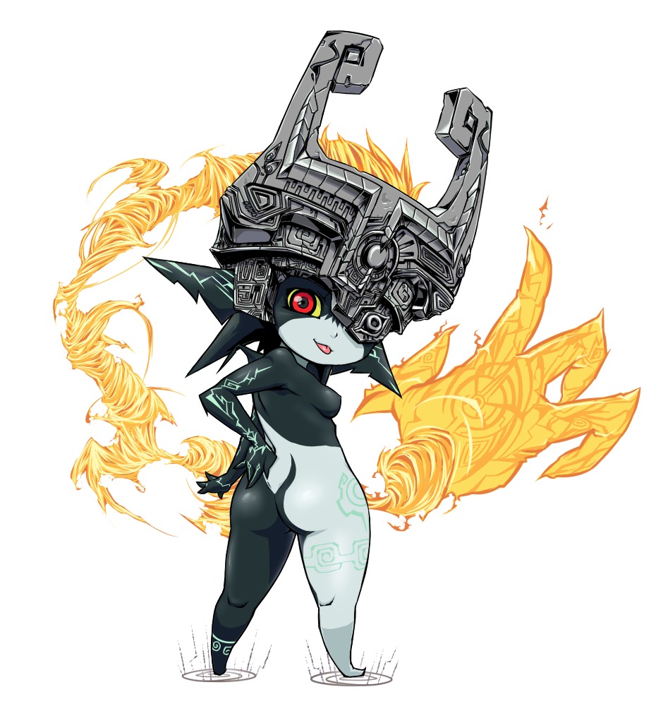 1girls female female_only imp_midna midna nintendo rule34 solo straight_hair the_legend_of_zelda twili twilight_princess