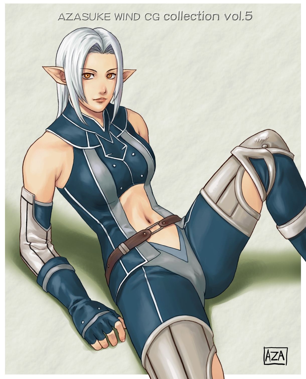 azasuke elf elvaan female female_only final_fantasy final_fantasy_xi highres pointy_ears rule34 solo