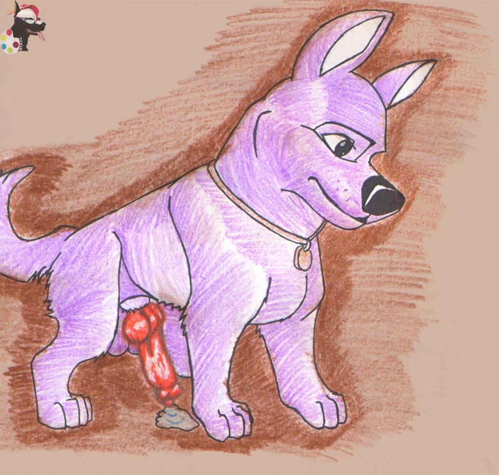 balls bolt_(bolt) bolt_(film) canine disney feral gdane knot male male_only penis rule34 tagme