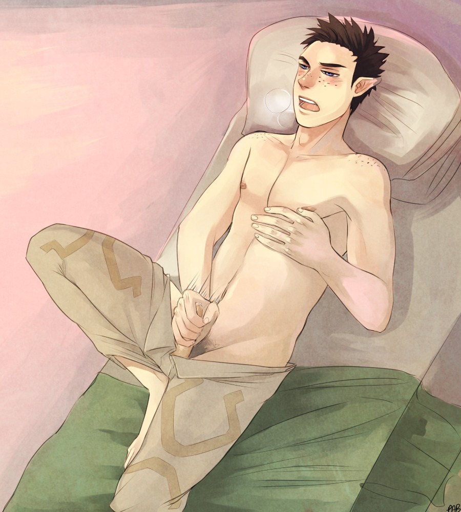 male masturbation pipit puberty pubes pubic_hair rule34 skyward_sword the_legend_of_zelda yaoi