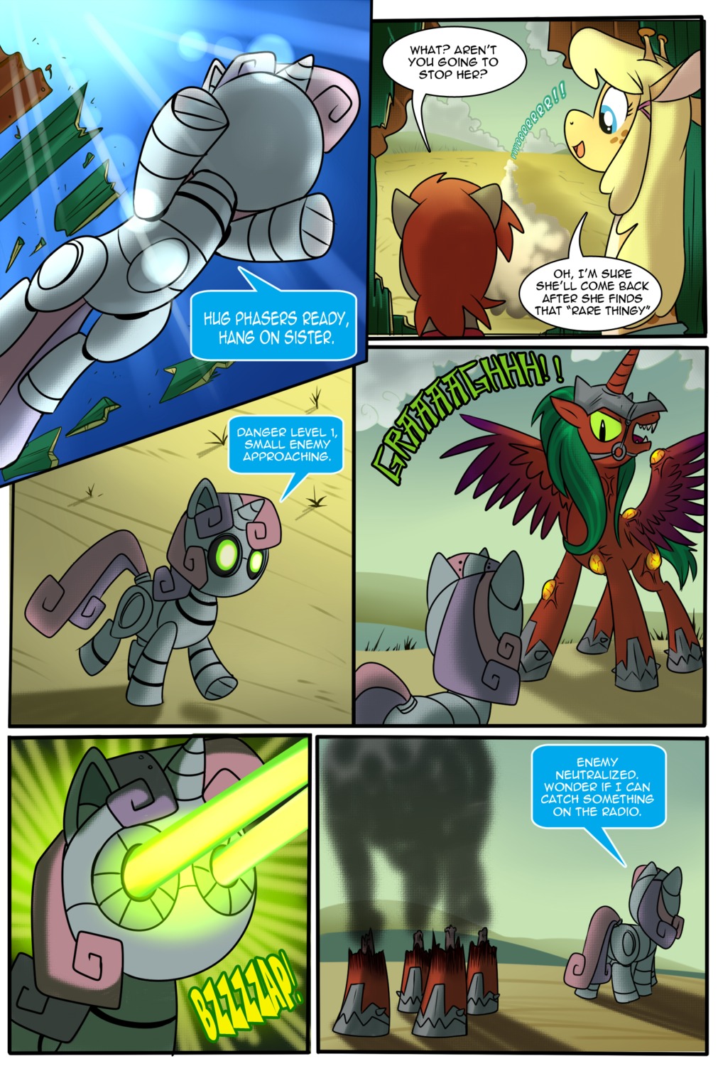 2013 alternate_species alternate_universe annabelle_(madmax) clothing comic crossover dialogue double_tap_(deep_space_fuckboi) e621 english_text equid equine fallout fallout_equestria fan_character feathered_wings feathers female feral foe:_anywhere_but_here freckles friendship_is_magic friendship_is_witchcraft giraffe giraffid gore group hasbro hi_res horn horse killing laser machine madmax mammal microsoft my_little_pony mythological_creature mythological_equine mythology pony pustule robot sweetie_belle_(mlp) sweetie_bot_(mlp) text unicorn winged_unicorn wings