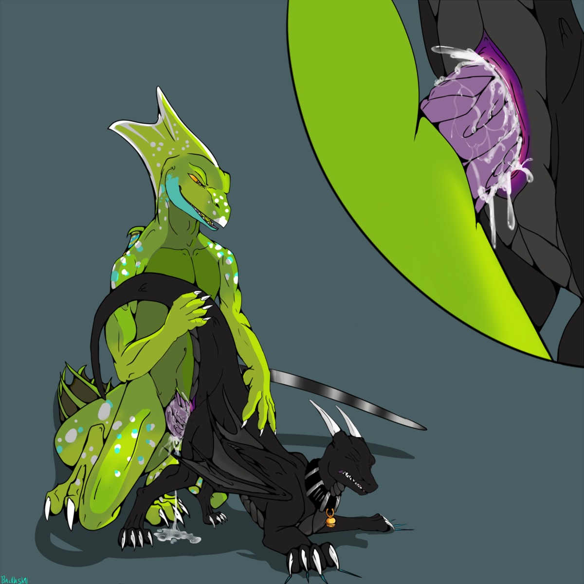 1:1 anthro anthro_on_feral anthro_penetrating anthro_penetrating_feral backlash91 bell bestiality biped bodily_fluids collar conditional_dnp cum cum_in_vagina cum_inside digital_media_(artwork) dominant dragon duo e621 erection female female_on_anthro female_penetrated feral feral_penetrated fin genital_fluids genitals helmeted_lizard hi_res horn larger_anthro larger_dom larger_male lizard male male/female male_on_feral male_penetrating male_penetrating_female membrane_(anatomy) membranous_wings mythological_creature mythological_scalie mythology nude penetration penile penile_penetration penis penis_in_vagina plumed_basilisk quadruped reptile scalie sex size_difference smaller_female smaller_feral smaller_penetrated tail vaginal vaginal_penetration vinnig vulva wings