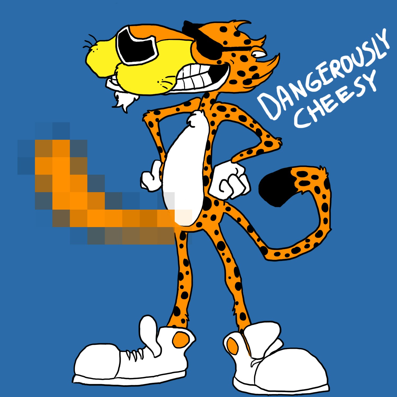 censored cheetos chester_cheetah male mascot rule34