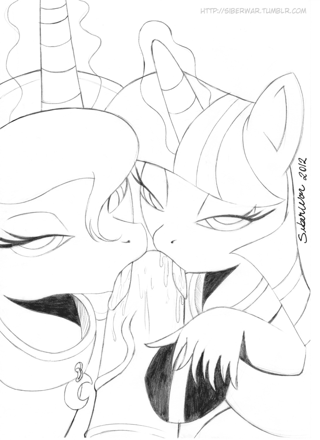 2012 alicorn equine fellatio female feral friendship_is_magic my_little_pony oral princess_luna_(mlp) rule34 sex siberwar smooth_skin tagme twilight_sparkle_(mlp) unicorn