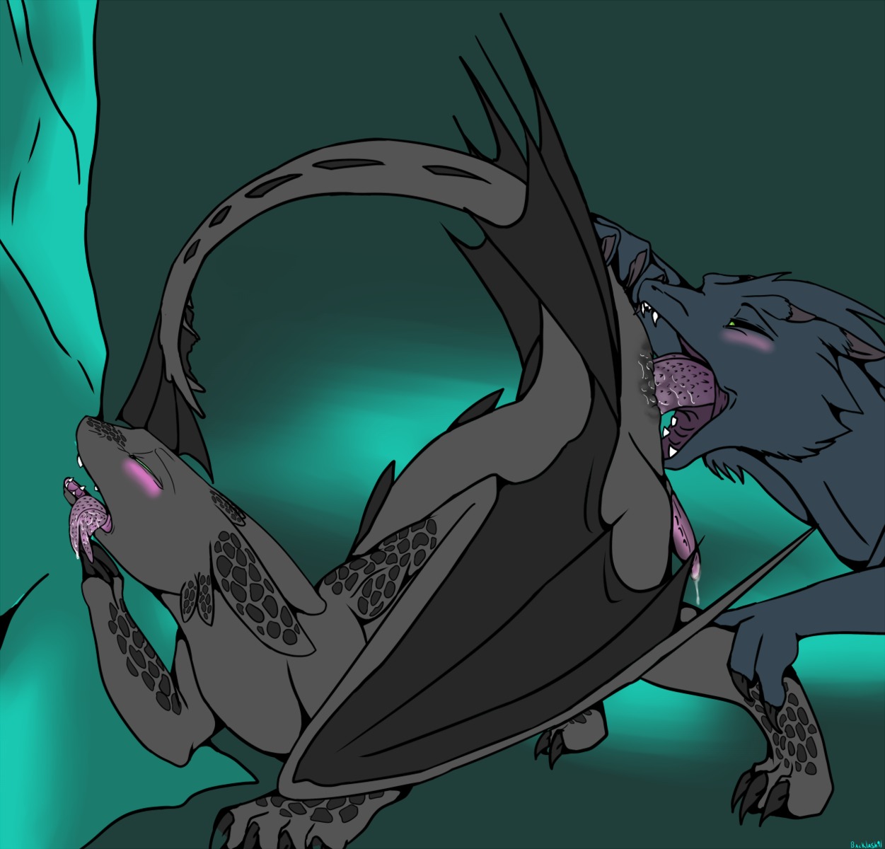 ambiguous_gender anal anal_penetration backlash91 black_body black_scales blush bodily_fluids claws conditional_dnp deep_rimming digital_media_(artwork) digitigrade dragon dreamworks duo e621 erection european_mythology feral feral_on_feral fury_(httyd) genital_fluids genitals hi_res how_to_train_your_dragon licking male male/male male_penetrated male_rimmed membrane_(anatomy) membranous_wings mythological_creature mythological_scalie mythology night_fury nude oral penetration penis precum rimming saliva scales scalie sex simple_background tail tongue tongue_out toothless western_dragon wings