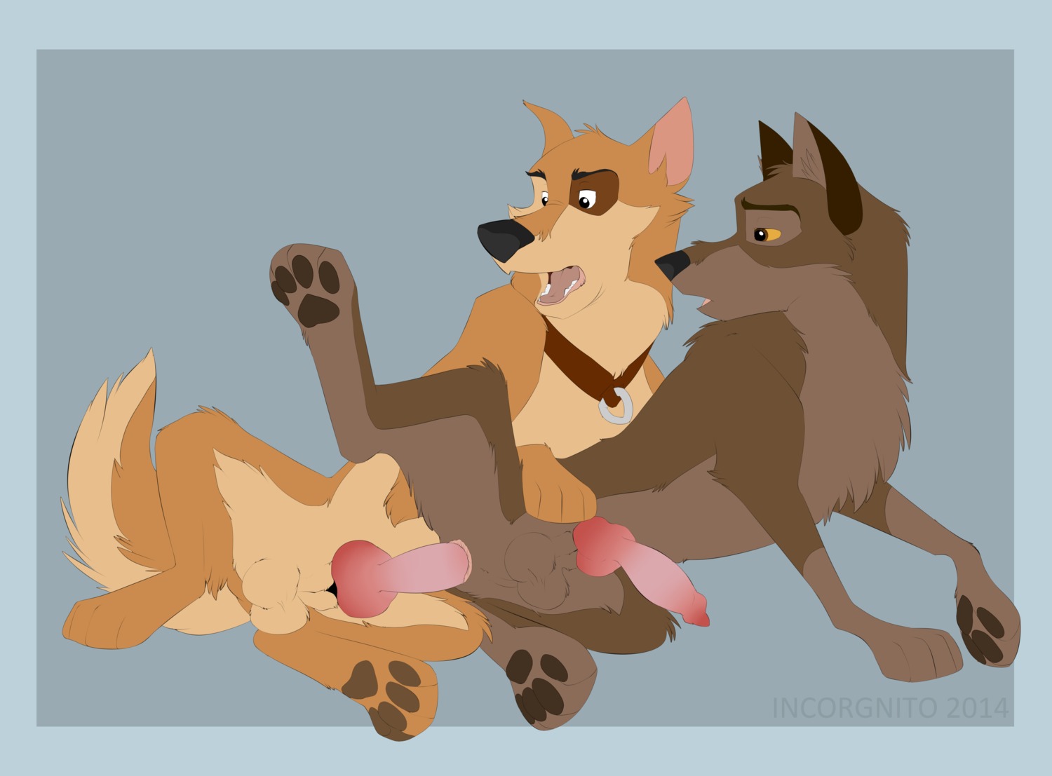 2014 4_toes absurd_res anal anal_penetration anatomically_correct anatomically_correct_genitalia anatomically_correct_penis animal_genitalia animal_penis anus balls balto balto_(series) border brown_pawpads butt canid canine canine_genitalia canine_penis canis collar digitigrade domestic_dog duo e621 erection feet feral feral_on_feral feral_penetrated feral_penetrating feral_penetrating_feral from_behind_position fur genitals grey_body grey_fur hi_res hindpaw husky hybrid incorgnito kaltag_(balto) knot looking_back lying male male/male male_penetrated male_penetrating male_penetrating_male mammal multicolored_body multicolored_fur nordic_sled_dog nude on_side open_mouth pawpads paws penetration penile penile_penetration penis penis_in_ass raised_leg sex sheath simple_background soles spitz spoon_position spread_legs spreading tan_body tan_fur toes toony two_tone_body two_tone_fur universal_studios wolf wolfdog yellow_body yellow_fur