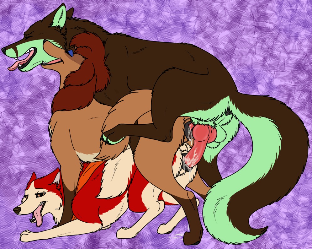 2_penises abstract_background all_fours anatomically_correct anatomically_correct_genitalia anatomically_correct_vulva animal_genitalia animal_penis animal_vulva balls balto_(series) barkwoof bilateral_penetration black_claws black_vulva bodily_fluids brown_body brown_fur canid canine canine_genitalia canine_penis canine_vulva canis claws clothing crossover crossover_ship cum digitigrade disney doggystyle domestic_dog e621 erection eyes_closed eyeshadow female female_feral female_on_bottom female_penetrated feral feral_on_feral feral_penetrated feral_penetrating feral_penetrating_feral ffm_threesome from_behind_position fur genital_fluids genitals green_balls green_body green_fur group group_sex happy happy_sex husky intraspecies jenna_(balto) kerchief knot knotting makeup male male/female male_feral male_on_top male_penetrating male_penetrating_female mammal mascara mostly_nude mounting multi_genitalia multi_penis nordic_sled_dog oliver_and_company on_bottom on_top penetration penile penile_penetration penis penis_in_vagina pink_penis pink_tongue purple_background quadruped raised_leg red_body red_fur rita_(disney) rounded_back sex simple_background spitz tail tan_body tan_fur teeth threesome tongue tongue_out trio universal_studios vaginal vaginal_fluids vaginal_knotting vaginal_penetration vulva wolf