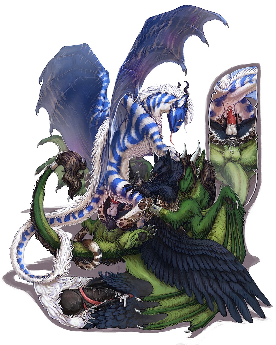 2014 4_toes acidapluvia anal anal_penetration animal_genitalia animal_penis anus avian balls beak beak_fetish beak_play beak_sex beakjob bird black_body black_feathers black_mane black_pawpads black_penis blue_body blue_feathers blue_fur bodily_fluids brown_pawpads close-up corvid corvus_(genus) cowgirl_position cum cum_in_ass cum_in_beak cum_in_mouth cum_inside cum_on_balls cum_on_chest cum_on_face cum_on_knot cum_on_penis cum_string cum_while_penetrated cutaway dragon e621 entwined_tails erection european_mythology eyes_closed faunoiphilia feathered_wings feathers feet felid fellatio feral feral_on_feral forest from_behind_position from_front_position fur furred_dragon furred_scalie genital_fluids genitals grave_gryphon green_body green_feathers green_fur group group_sex gryphon hi_res horn interspecies jaguar kalemendrax_(kalemendrax) knot korrus leucistic long_tongue looking_pleasured lucky_pierre lying male male/male male_on_bottom male_on_top male_penetrated male_penetrating male_penetrating_male mammal mane membrane_(anatomy) membranous_wings mythological_avian mythological_creature mythological_scalie mythology nude on_back on_bottom on_top oral oscine outside pantherine passerine pawpads penetration penile penis pink_anus pink_penis plant pull_out raven reptile reverse_cowgirl_position saliva sandwich_position scalie sex sheath simple_background spoon_position spooning tail tail_coil tail_tuft threesome toes tongue tongue_out tonguejob train_position tree trio tuft western_dragon white_background white_body white_feathers white_fur white_mane wings