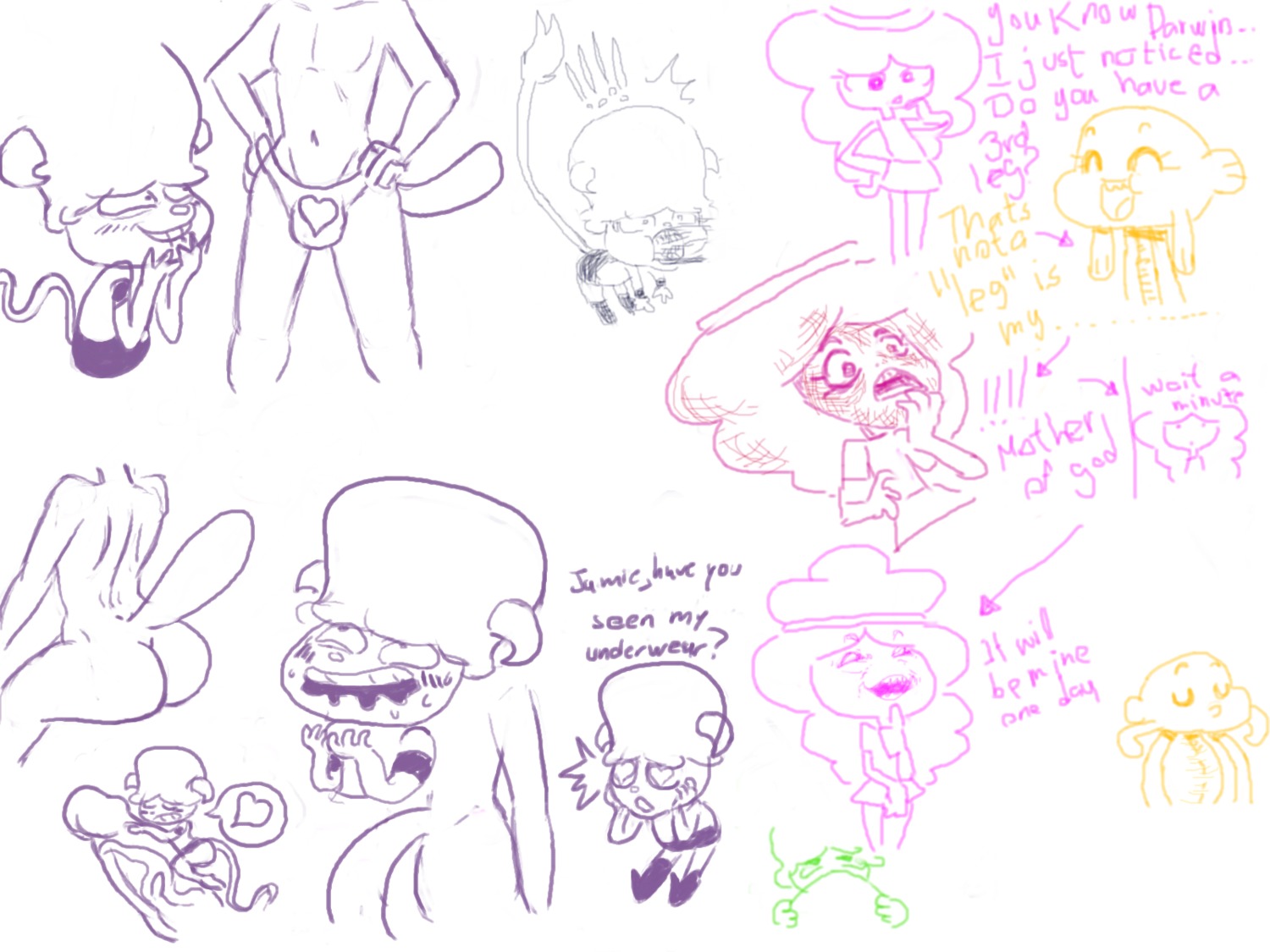 cartoon_network darwin_watterson female gumball_watterson jamie_(tawog) rachel_wilson rule34 the_amazing_world_of_gumball