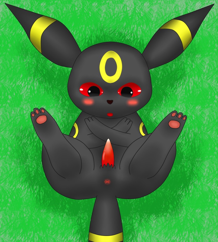 anus blush color eeveelution feral fur lying male male_only nintendo nude on_back penis pokemon pokemon_(species) rule34 solo tagme umbreon
