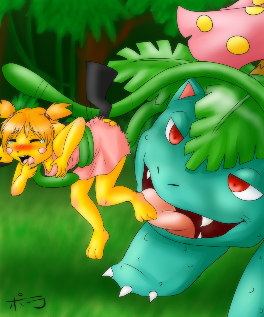 5:6 ambiguous_gender anthro anthro_on_feral anthrofied balddumborat bestiality blush bodily_fluids clothing crying dominant dress duo e621 female feral generation_1_pokemon generation_2_pokemon imminent_rape imminent_sex interspecies larger_dom licking mammal momoko_(balddumborat) nintendo nude open_mouth penetration pichu pigtails pokemon pokemon_(species) pokemorph rodent size_difference tears tentacles tongue tongue_out vaginal vaginal_penetration venusaur young