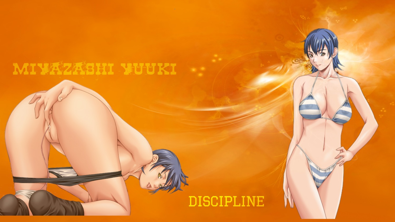 anal anal_fingering anal_masturbation ass big_ass bikini discipline:record_of_a_crusade female fingering fingering_self masturbation miyagishi_yuuki panty_pull pussy rule34 swimsuit topless uncensored vibrator