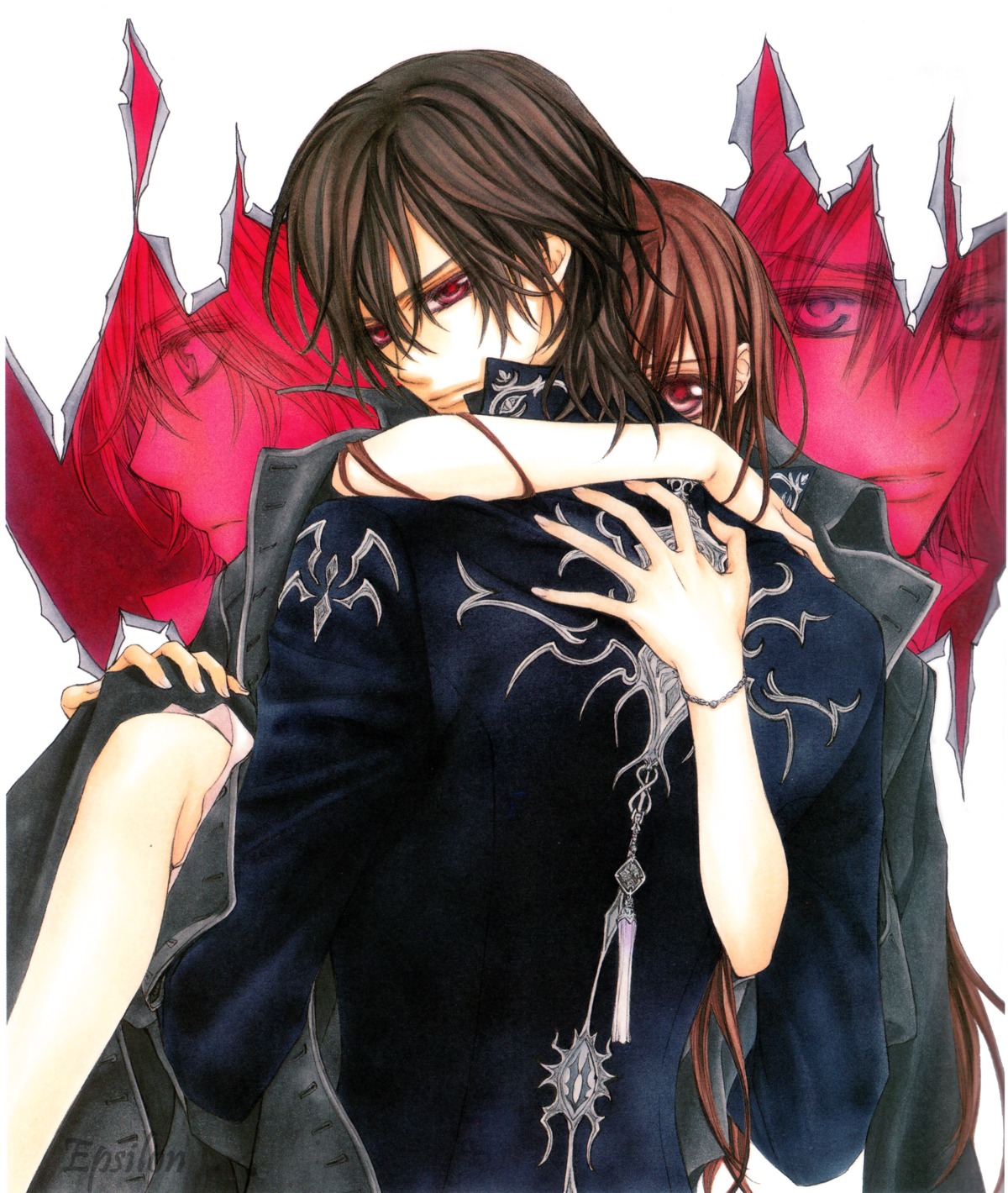 1boy 1girls brother_and_sister female incest kaname_kuran male matsuri_hino rule34 tagme vampire vampire_knight yuki_cross