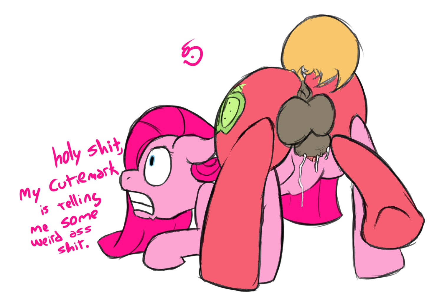 2013 abdominal_bulge all_fours animal_genitalia animal_penis anus backsack balls big_macintosh_(mlp) blue_eyes bodily_fluids butt cum cum_in_vagina cum_inside cutie_mark doggystyle duo e621 earth_pony english_text equid equine equine_genitalia equine_penis erection female female_penetrated feral friendship_is_magic from_behind_position genital_fluids genitals hair hasbro hi_res horse long_hair male male/female male_penetrating male_penetrating_female mammal mostazathy my_little_pony nude penetration penile penile_penetration penis penis_in_vagina pink_hair pinkamena_(mlp) pinkie_pie_(mlp) pony quadruped sex size_difference straight_hair stretched_vagina tail text tight_fit vaginal vaginal_penetration