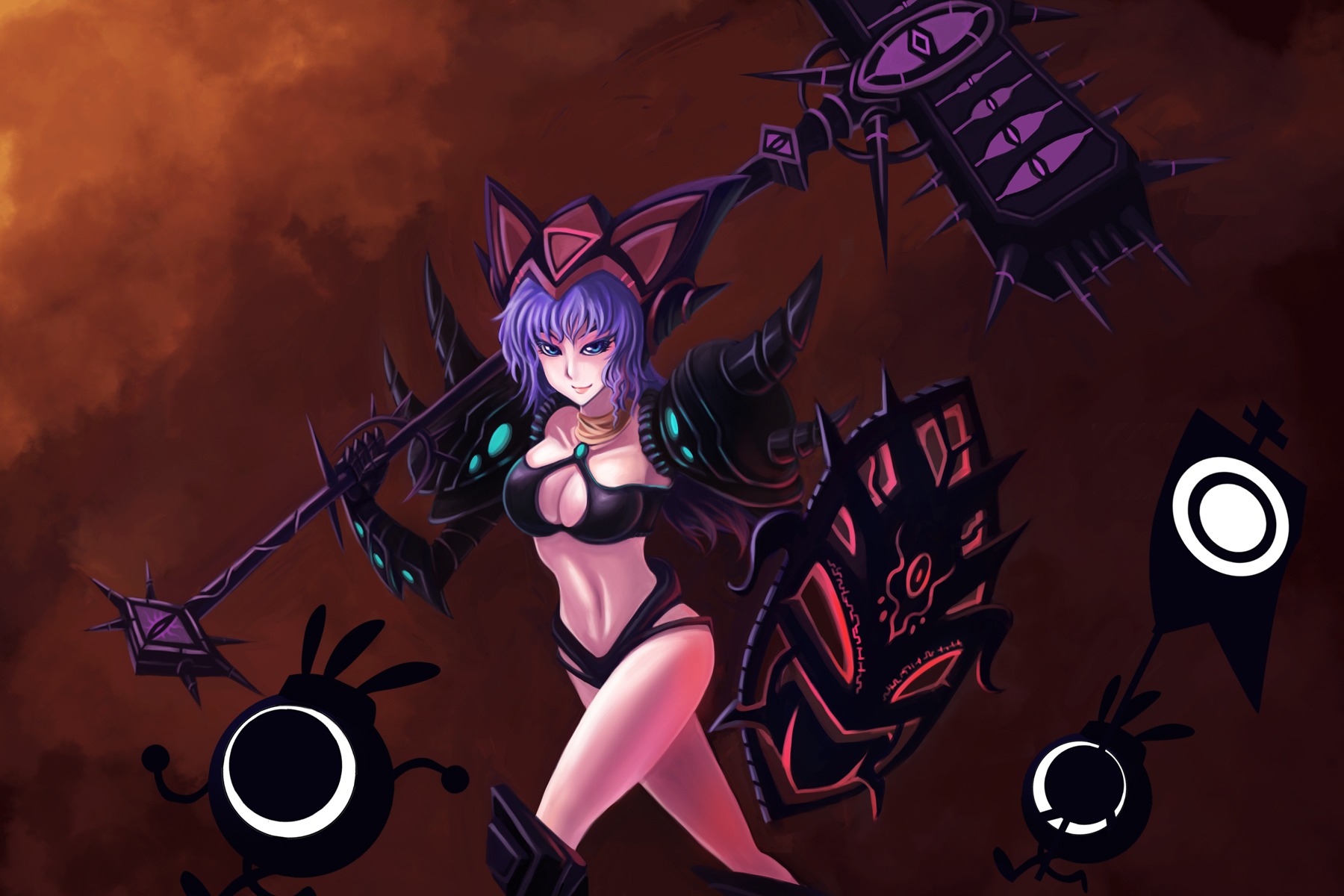 1girls armor breasts female patapon patapon_(series) patapon_3 rule34 shield sony_interactive_entertainment tagme uberhero weapon