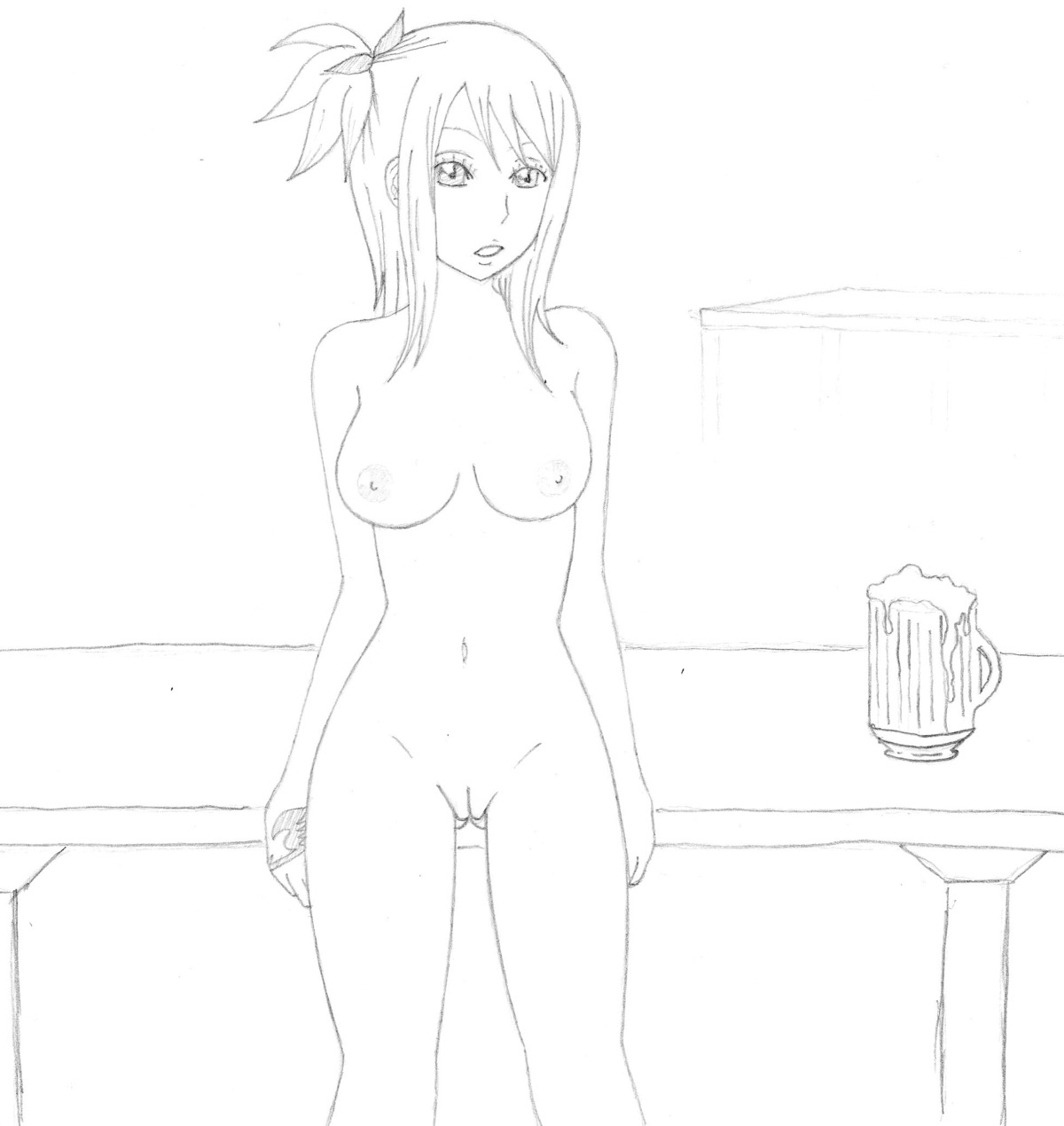 fairy_tail female female_only human lucy_heartfilia rule34 solo tagme