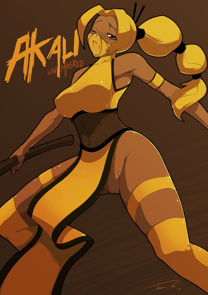 2d akali akali_jhomen_tethi alternate_version_available female female_only league_of_legends riot_games rule34 solo stinger_akali tagme tk83