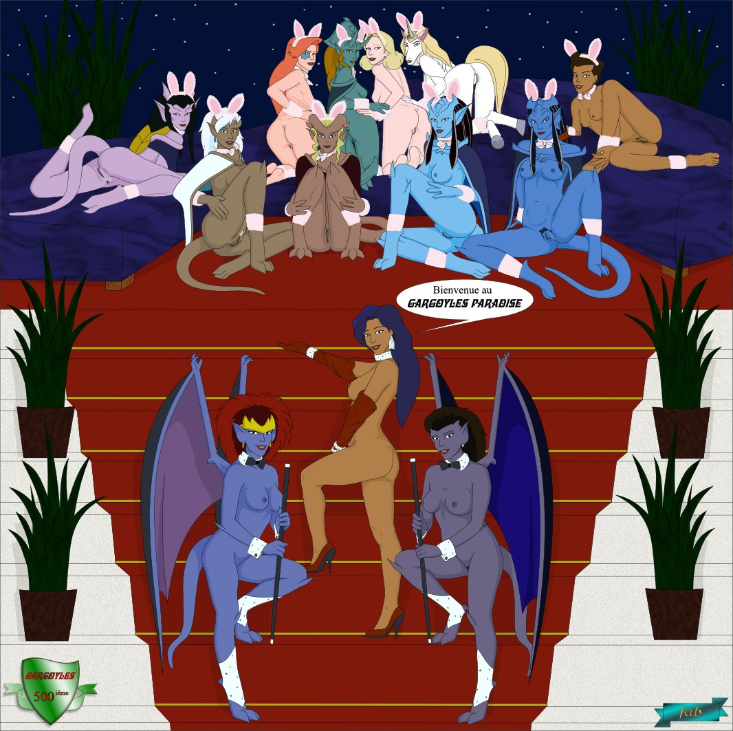 13girls 6+girls angela_(gargoyles) anthro beth_maza blue-skinned_female blue_skin dark-skinned_female dark_skin delilah_(gargoyles) demona desdemona_(gargoyles) disney elisa_maza fab3716 female fox_xanatos french_text fur furry gargoyles high_heels horned_humanoid human humanoid light-skinned_female light_skin margot_yale mother mother_and_daughter multiple_females multiple_girls nipples obsidiana ophelia_(gargoyles) purple-skinned_female purple_skin rule34 siblings sisters sora_(gargoyles) tattoo tattoo_on_face turquesa una unicorn_humanoid white-skinned_female white_skin