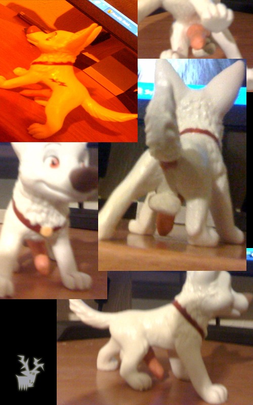 balls bolt_(bolt) bolt_(film) canid canine canine_penis canis disney domestic_dog feral figurine knot male male_only penis rule34 tagme testicles