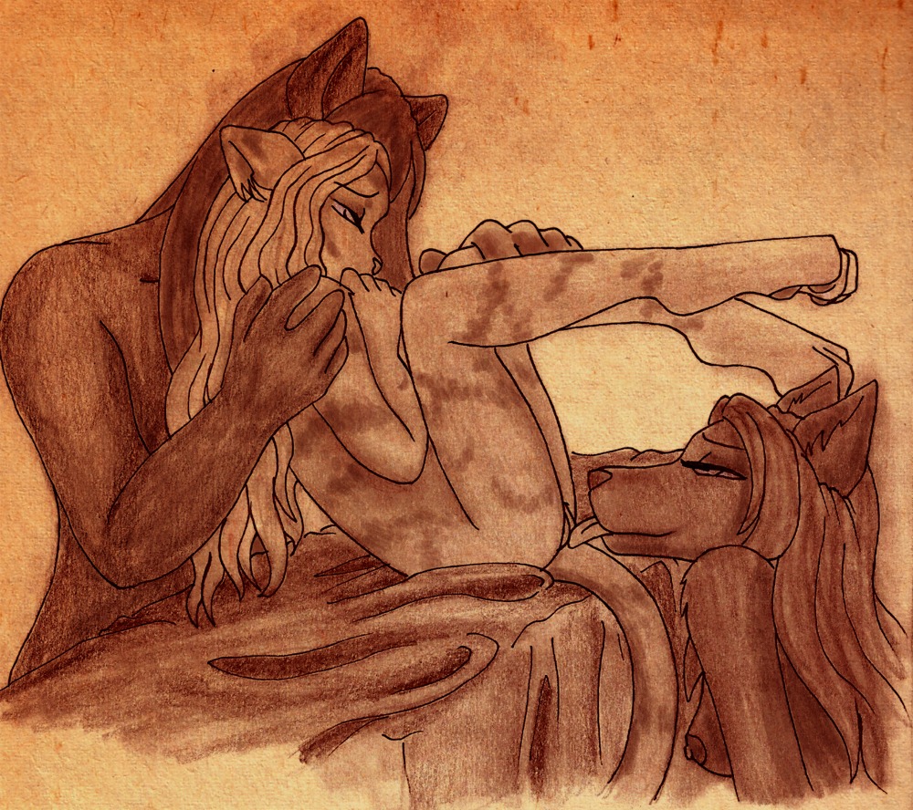 anthro anthro_on_anthro bisexual breasts canid canine canis cunnilingus domestic_cat domestic_dog e621 equid equine felid feline felis female female/female genitals group hair horse legs_up licking long_hair male male/female mammal nipples oral sex tail tongue tongue_out unknown_artist vaginal vulva young