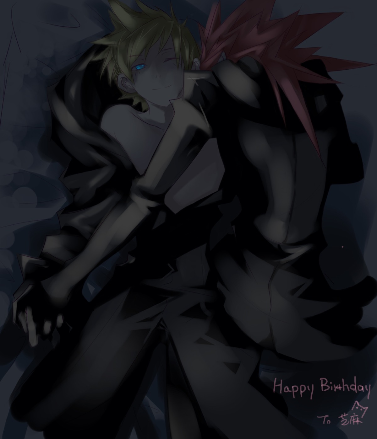 axel kingdom_hearts male male_only nobody_(kingdom_hearts) roxas rule34 tagme