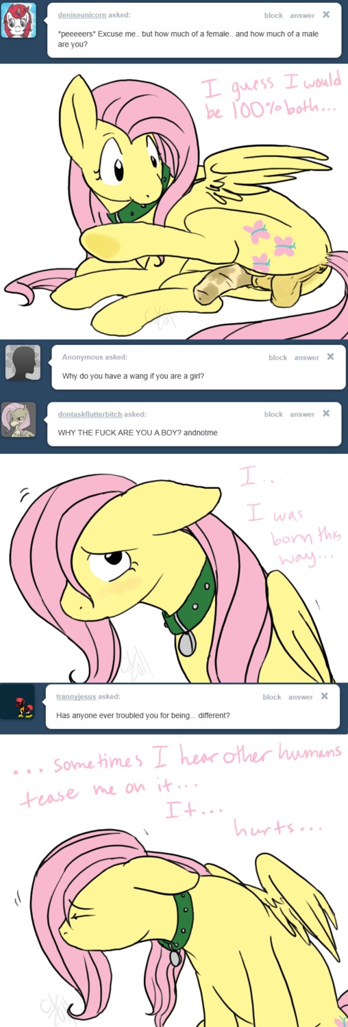 2011 cartoonlion equine feral fluttershy_(mlp) friendship_is_magic futanari horse intersex my_little_pony pegasus pony rule34 smooth_skin tagme