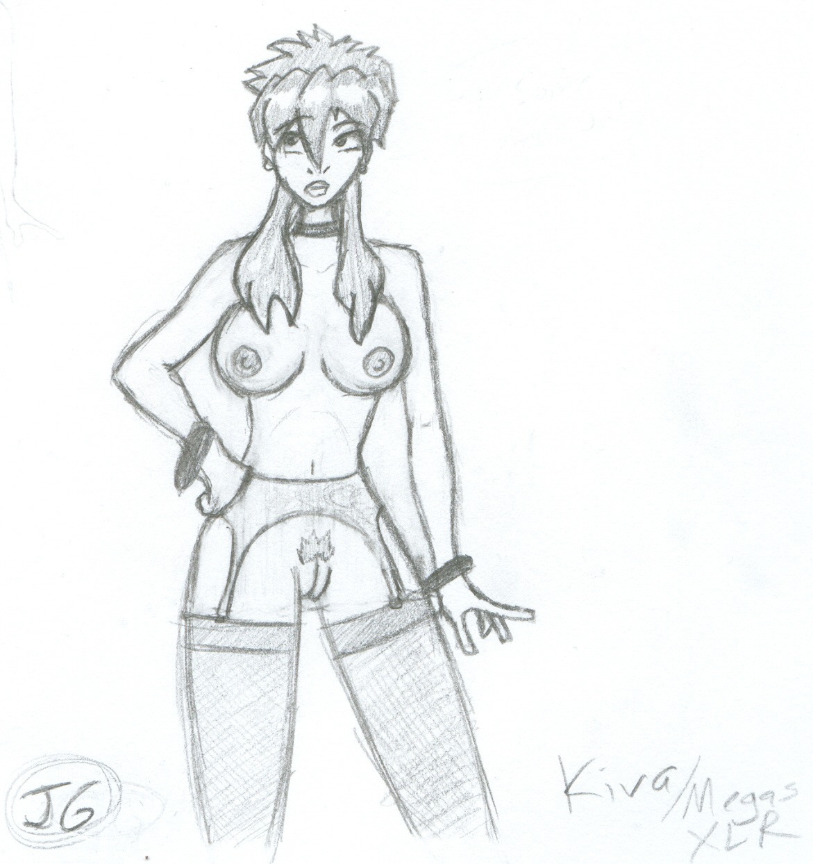 female kiva_andru megas_xlr rule34 tagme white_background