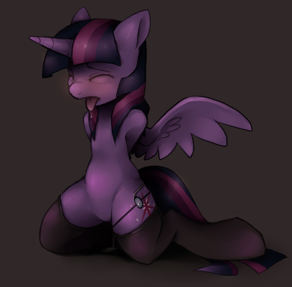 2013 anthro bdsm belly blush bodily_fluids bondage bound clothing cutie_mark e621 equid equine eyes_closed feathered_wings feathers female flat_chested footwear friendship_is_magic fur grey_background hair hands_behind_back hasbro hi_res horn kneeling legwear mammal mane multicolored_hair my_little_pony mythological_creature mythological_equine mythology open_mouth purple_body purple_feathers purple_fur purple_hair saliva saltedtea sex_toy simple_background socks solo spread_wings stockings submissive submissive_female tail tongue tongue_out twilight_sparkle_(mlp) two_tone_hair vibrator wing_boner winged_unicorn wings