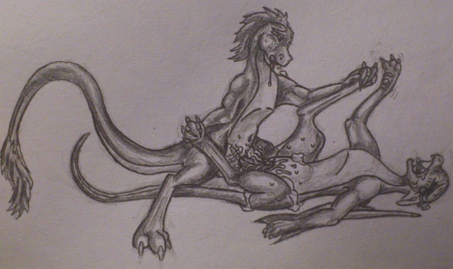 almar blush bodily_fluids claws clitoris crying cum cum_inside dragon duo e621 ejaculation erection female genital_fluids genitals graphite_(artwork) hi_res leg_grab legs_up lying male male/female monochrome mythological_creature mythological_scalie mythology navel nude orgasm paws penis saliva scales scalie sex spread_legs spreading tail tears tongue traditional_media_(artwork) vaginal_fluids vaginal_squirting vulva wings