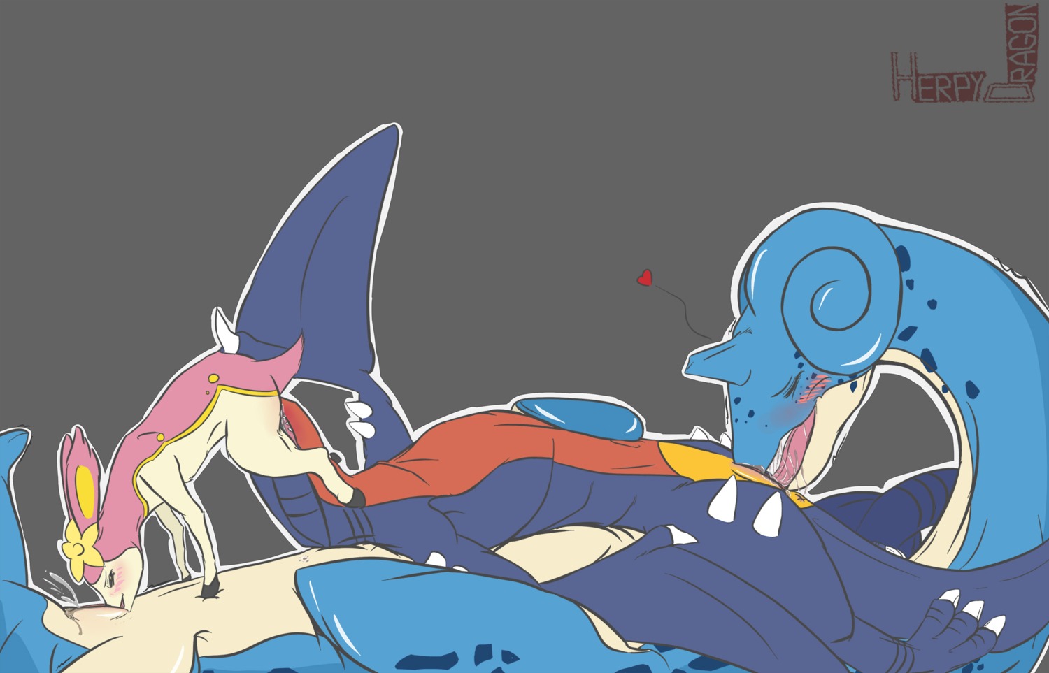 anus blush bodily_fluids countershading cunnilingus deer deerling e621 ejaculation eyes_closed female female/female feral garchomp generation_1_pokemon generation_4_pokemon generation_5_pokemon genital_fluids genitals grey_background group group_sex heart_symbol herpydragon hi_res lapras larger_female lying male mammal nintendo on_back oral orgasm penetration pokemon pokemon_(species) sex simple_background size_difference smaller_female spring_deerling threesome tongue tongue_out trio vaginal vaginal_fluids vaginal_penetration vaginal_squirting vulva