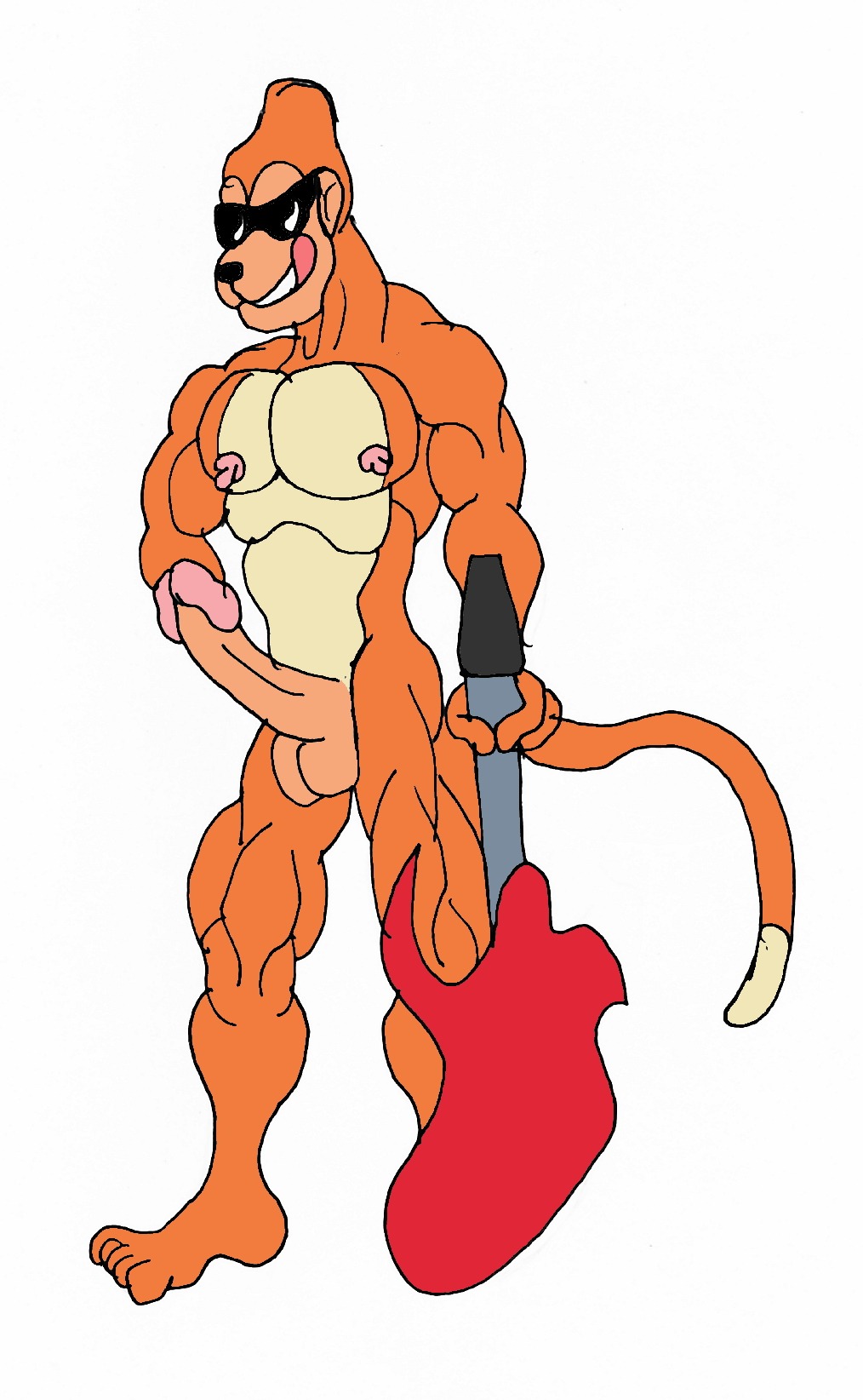 anthro digimon etemon furry haplorhine male male_only monkey primate rule34 tagme