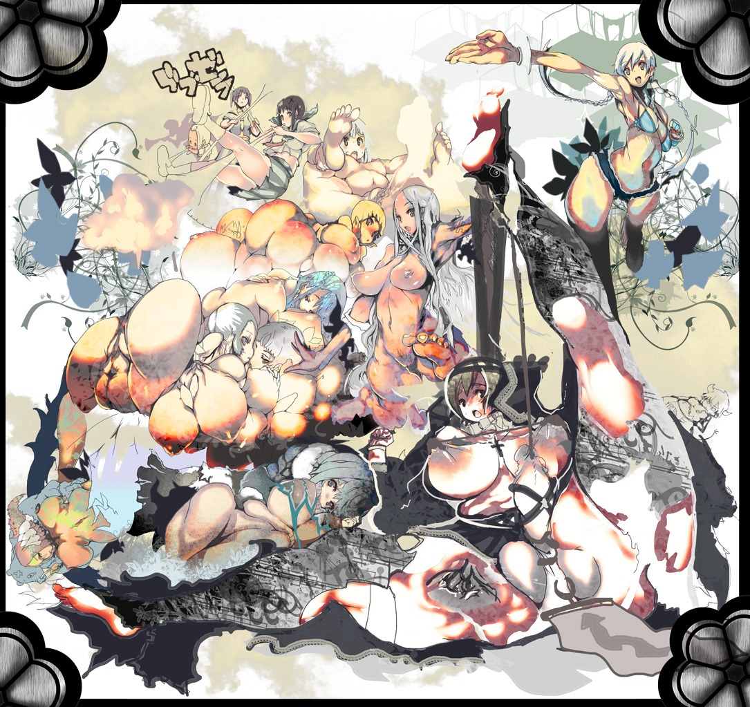 bizarre cross feet female kissing multiple_females multiple_girls rule34 yuri
