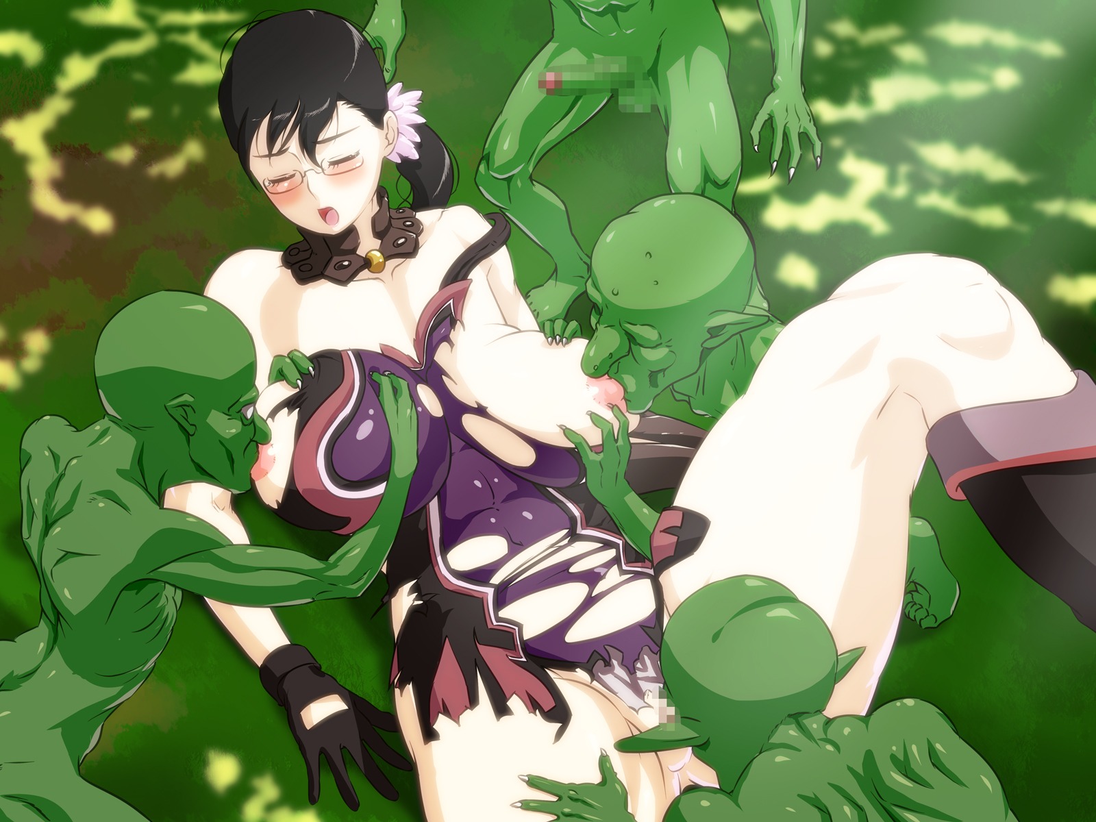 cattleya female male multiple_males queen's_blade rule34 tagme