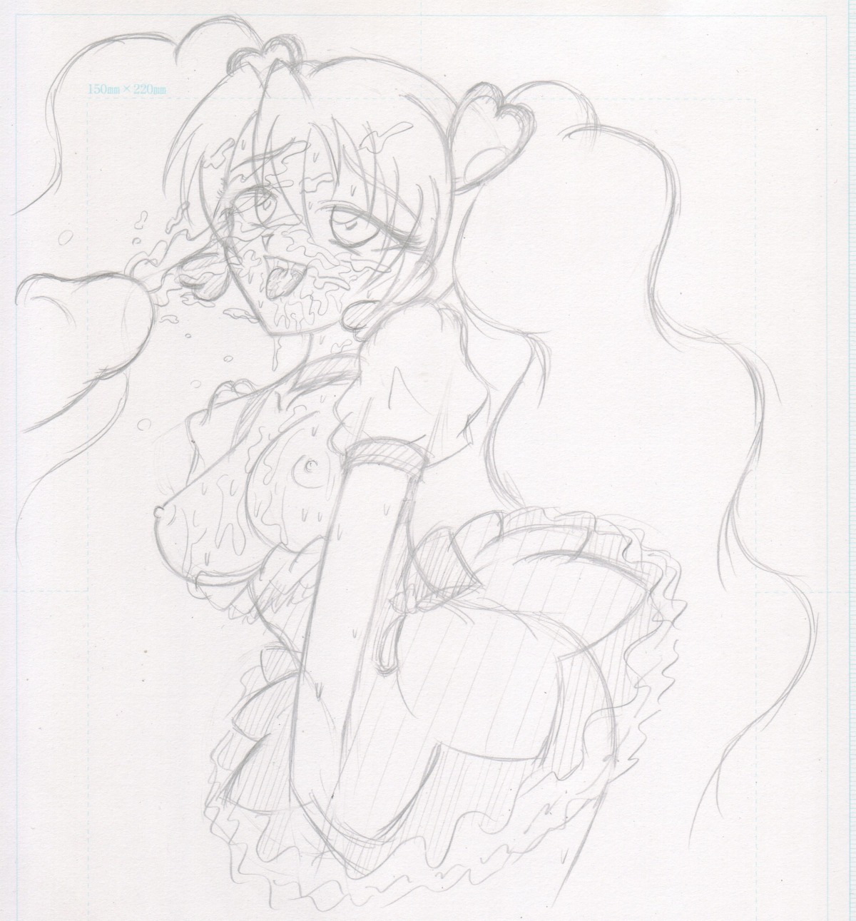 breasts clothing cum cure_peach dress female fresh_precure! fresh_pretty_cure large_breasts momozono_love precure pretty_cure ro_tori_gesu rule34 tagme uncensored