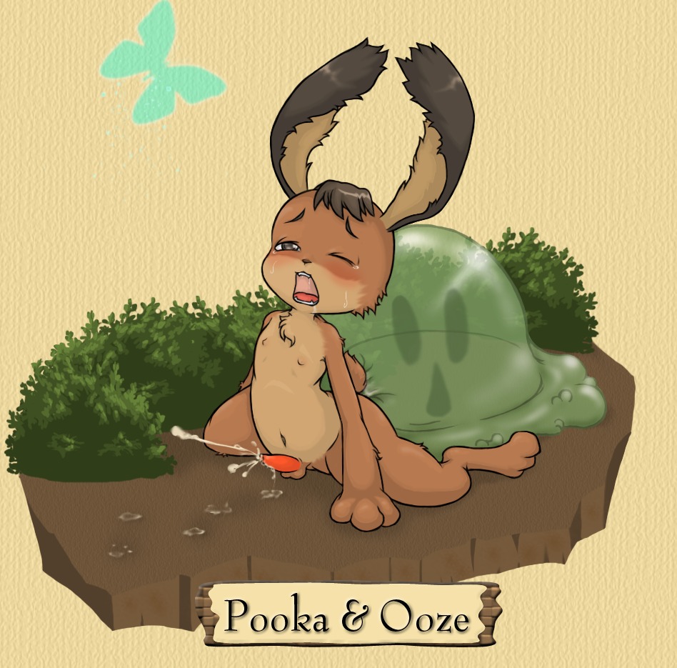 bunny cub cum furry male odin_sphere penis pooka rabbit rule34 slime tagme young