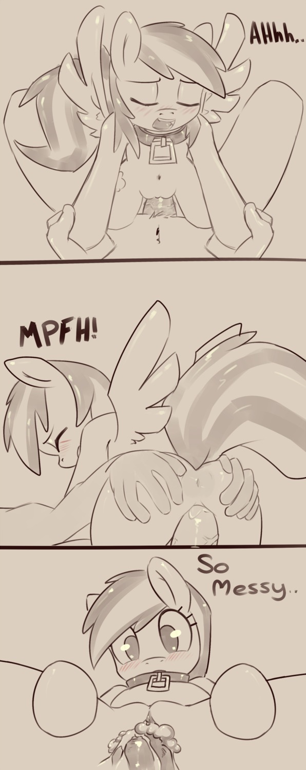 2012 anus bestiality blush bodily_fluids clitoris collar cowgirl_position cum cum_in_vagina cum_inside cutie_mark dialogue duo e621 english_text equid equine erection eyes_closed feathered_wings feathers female female_feral female_on_human female_on_top female_penetrated feral feral_penetrated friendship_is_magic from_front_position genital_fluids genitals grumblepluck hasbro hi_res human human_on_feral human_penetrating human_penetrating_feral interspecies male male/female male_on_bottom male_on_feral male_penetrating male_penetrating_female mammal messy monochrome my_little_pony mythological_creature mythological_equine mythology navel nude on_bottom on_top open_mouth pegasus penetration penile penile_penetration penis penis_in_vagina rainbow_dash_(mlp) sex straddling tail text thick_penis vaginal vaginal_penetration vulva wing_boner wings